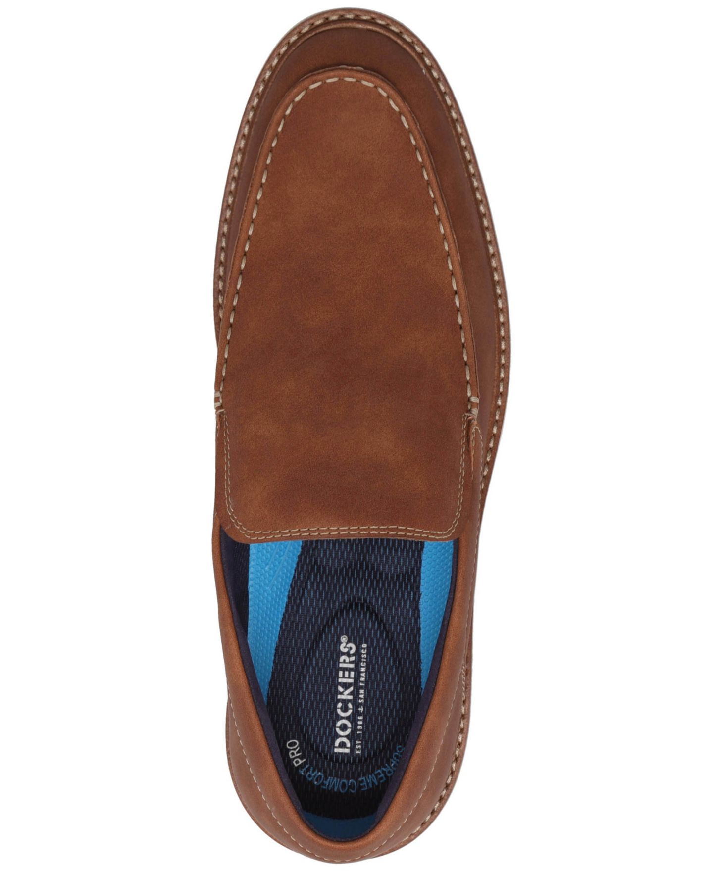 Мужские туфли Dockers Harmon Polished Casual Slip-On, цвет: Коньячный — фото 4