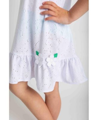 Toddler Girls Knit Eyelet Coverup