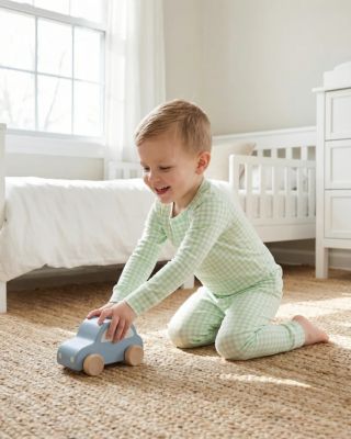 Boys Pistachio Gingham Pajama Set - Toddler