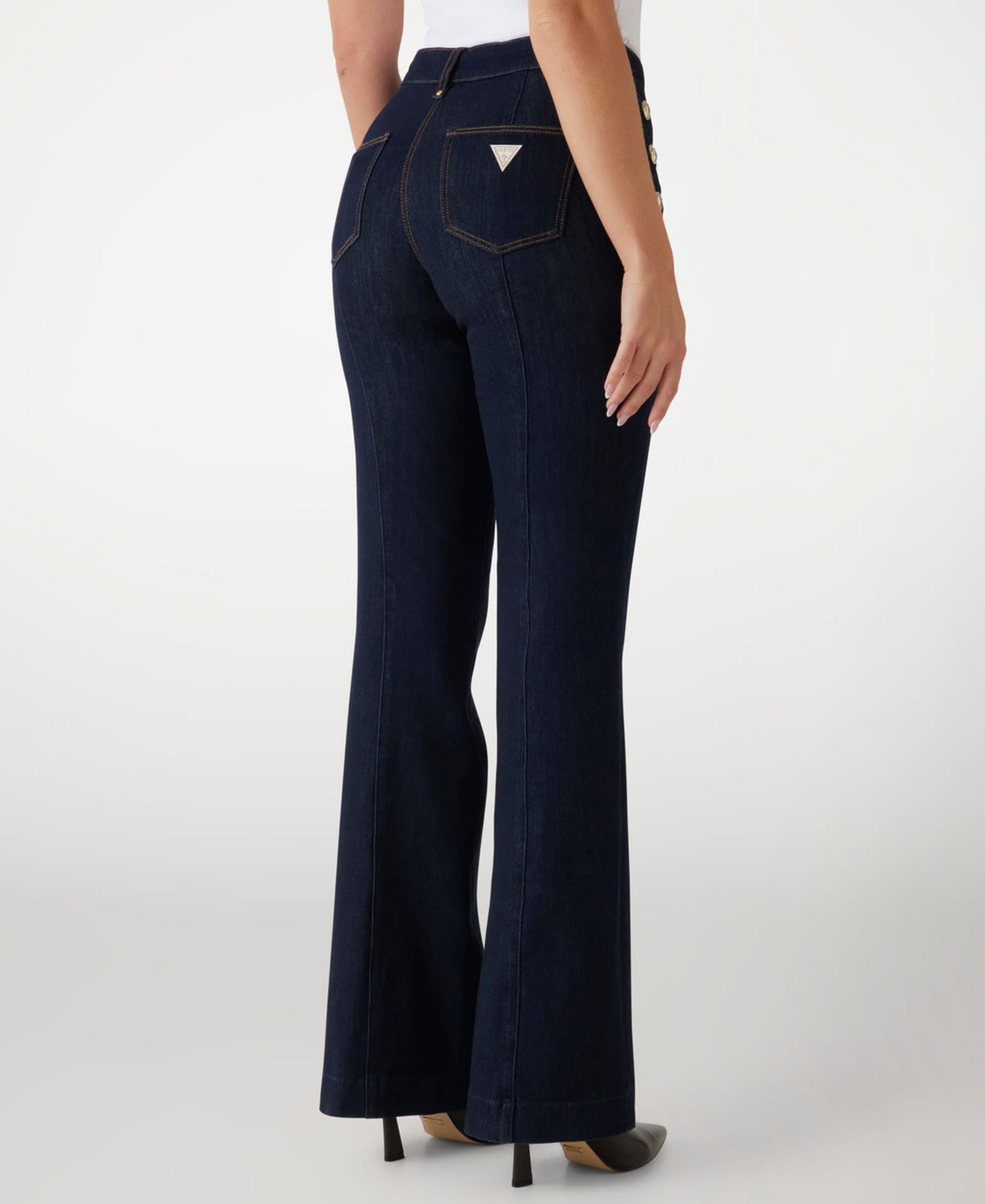 Женские джинсы GUESS New Faye High-Rise Bootcut, цвет: Be Fine — фото 7