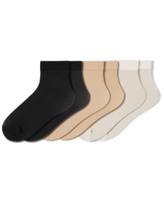 Women's Sheer Anklet 3-Pack Socks