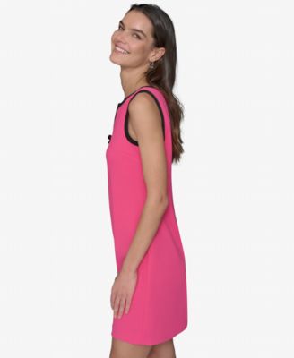 Women's Contrast Trim Sheath Dress 