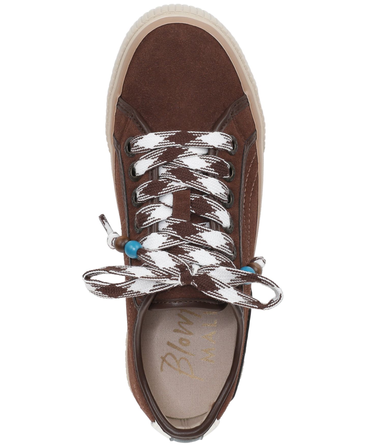 Женские кроссовки Blowfish Malibu Azure Lace-Up, цвет: Тёмно-коричневый искусственный замшевый — фото 4