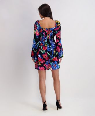 Women's Printed Drapey Twill Dress