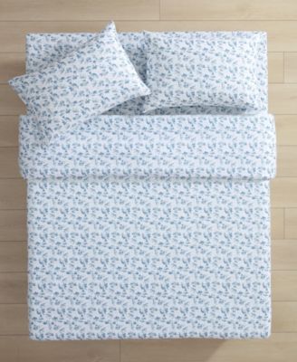 Fish Town Toile Temperature Regulating Microfiber 3-Pc. Sheet Set, Twin