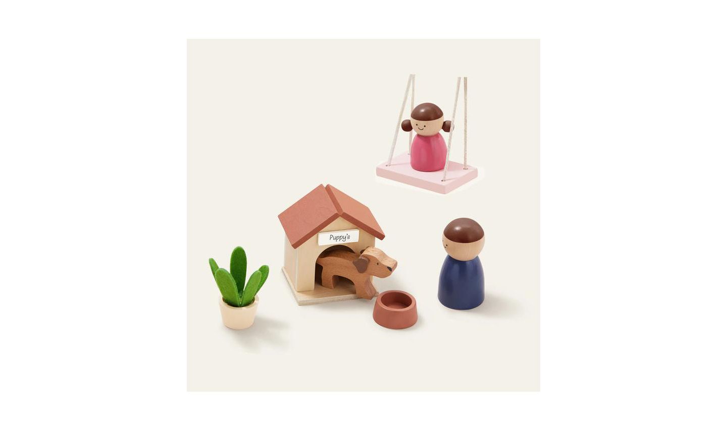 Деревянный кукольный дом Tiny Land Sweetwood Edge с мебелью и аксессуарами, 3+ — фото 10