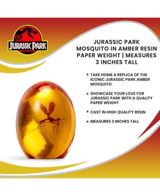 Jurassic Park Mosquito In Amber Resin Paper Weight | Measures 3 Inches Tall