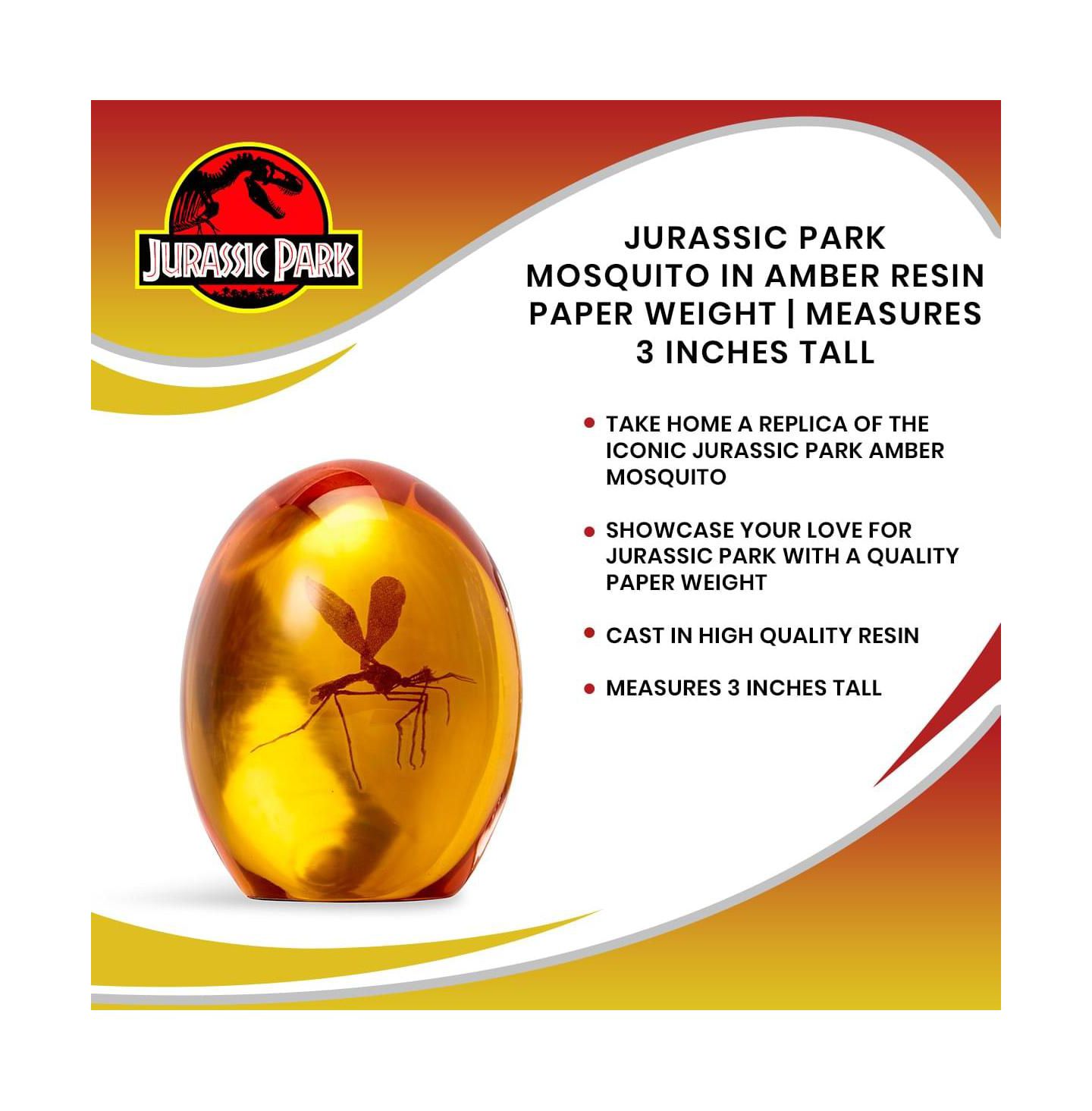 Детские фигурки Surreal Entertainment Jurassic Park Jp Amber Mosquito 3" Prop Replica Paperweight, Ages 14 and Up, цвет: Open Miscellaneous — фото 4