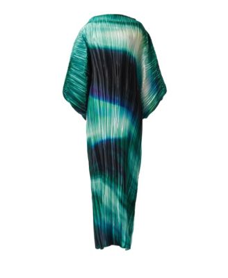 Women's Printed Plisse Batwing Dress