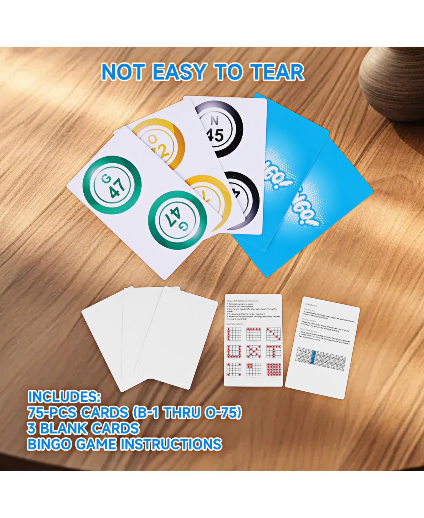 Детская карточная игра GSE Games & Sports Expert Jumbo Bingo Calling Cards Card Game, от 3 лет — фото 4