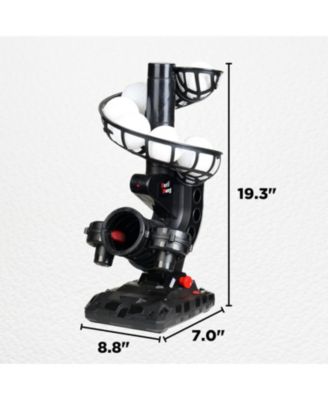 Portable Baseball Pitching Machine with 4 Adjustable Angles and 3 Pitch Speeds Includes 9 Training Balls Battery