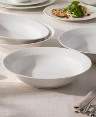 Kikko 25 oz. Rim Dinner Bowls, Set of 4