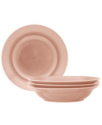 Kikko 25 oz. Rim Dinner Bowls, Set of 4