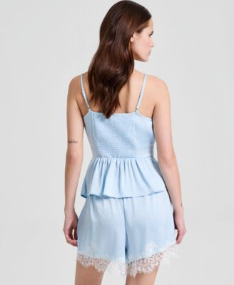 Women's Satin Lace-Trim Camisole