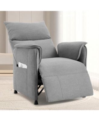 Power Lift Recliner Chair with Remote - Electric Recliner with Padded Backrest & Side Pockets - Living Room Chair with Rocking Function