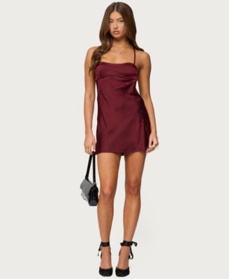 Women's Nalah Satin Effect Mini Dress