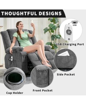 Power Lift Recliner Chair with Heat & Massage