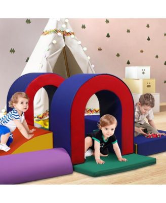 10-Piece Climb and Crawl Activity Play Set, Soft Foam Block for Climbing, Crawling and Sliding