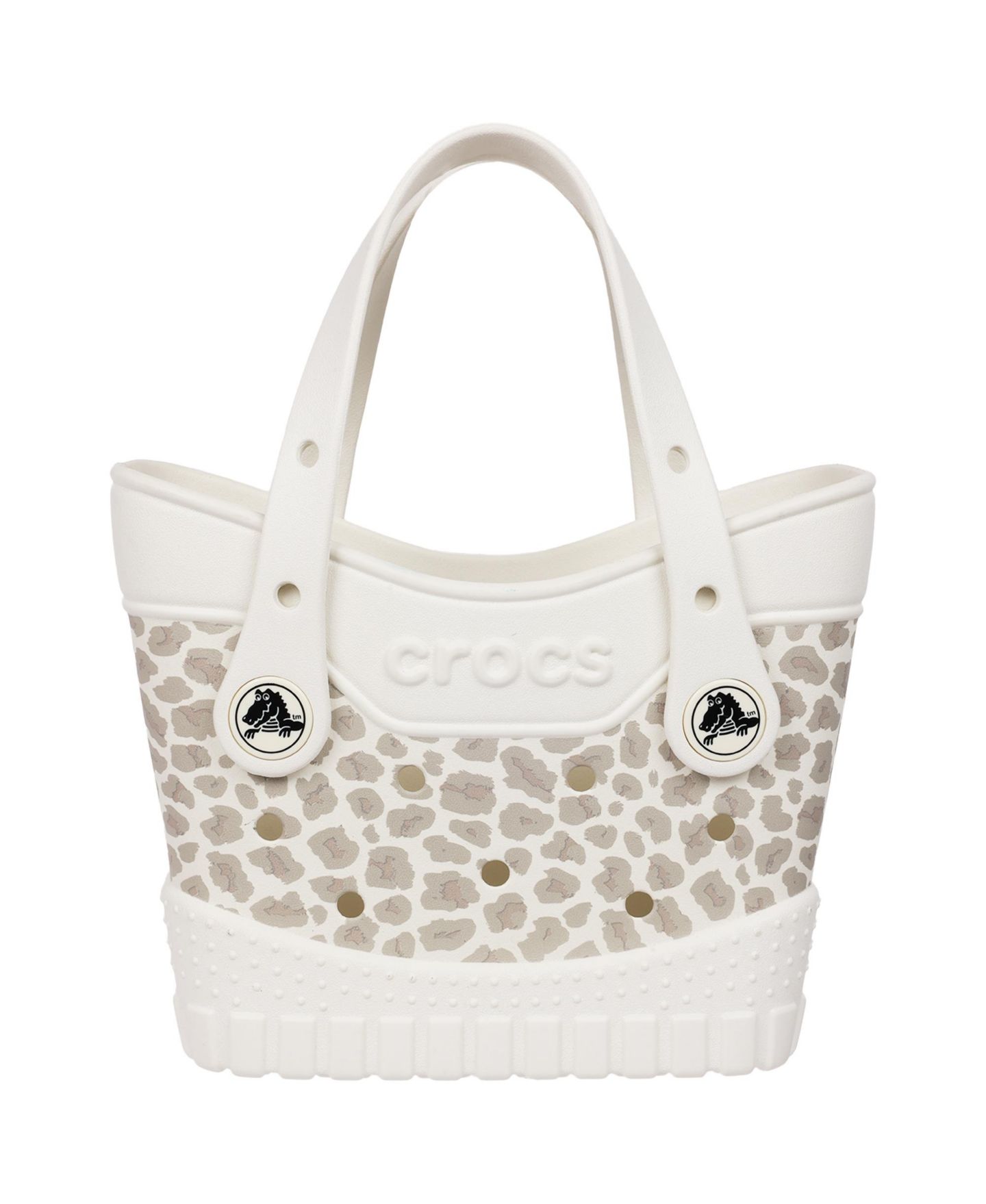 Женская сумка Crocs Micro Classic Cheetah Tote, цвет: Слоновая кость — фото 1