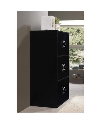 HID33 Home 6-Door 3-Shelves Bookcase Enclosed Storage Cabinet
