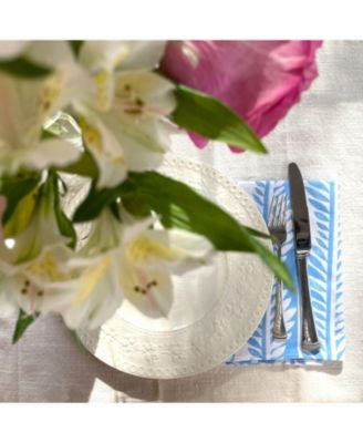 Blue Modern Vines Organic Napkins, 4-pack