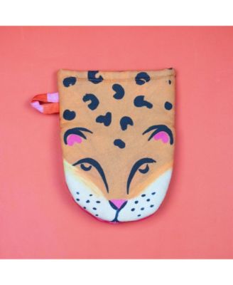 Organic Cotton Leopard Oven Mitt