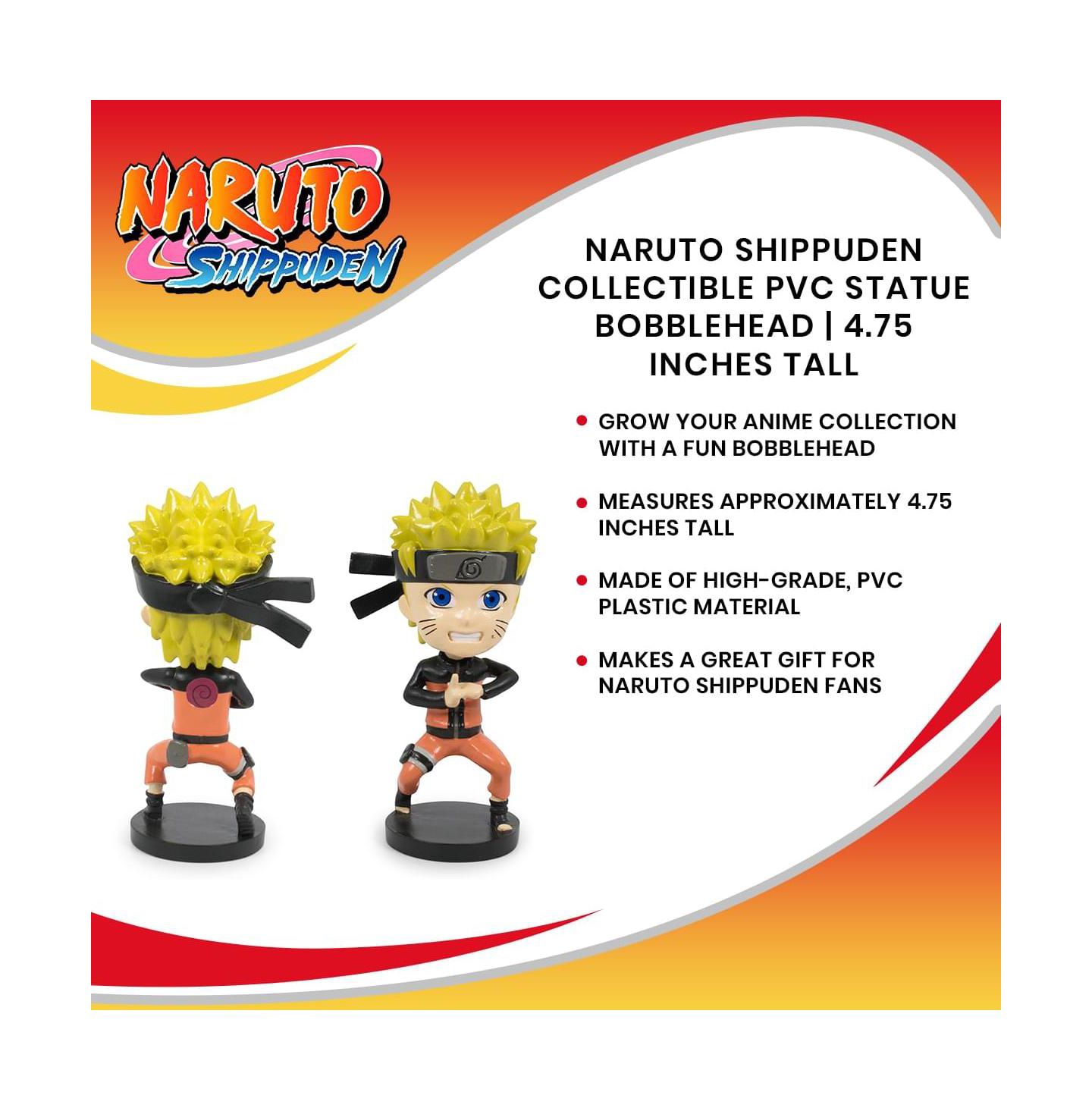 Детские фигурки Just Funky Naruto Shippuden Collectible PVC Statue Bobblehead 4.75 Inches Tall, цвет: Оранжевый — фото 4