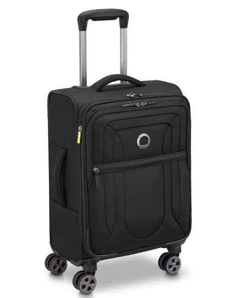 Чемодан Delsey Paris Shadow DLX Small Expandable Carry-On Spinner, цвет: Чёрный