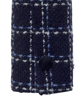 LASCANA Women's Round Neckline Button Up Tweed Jacket