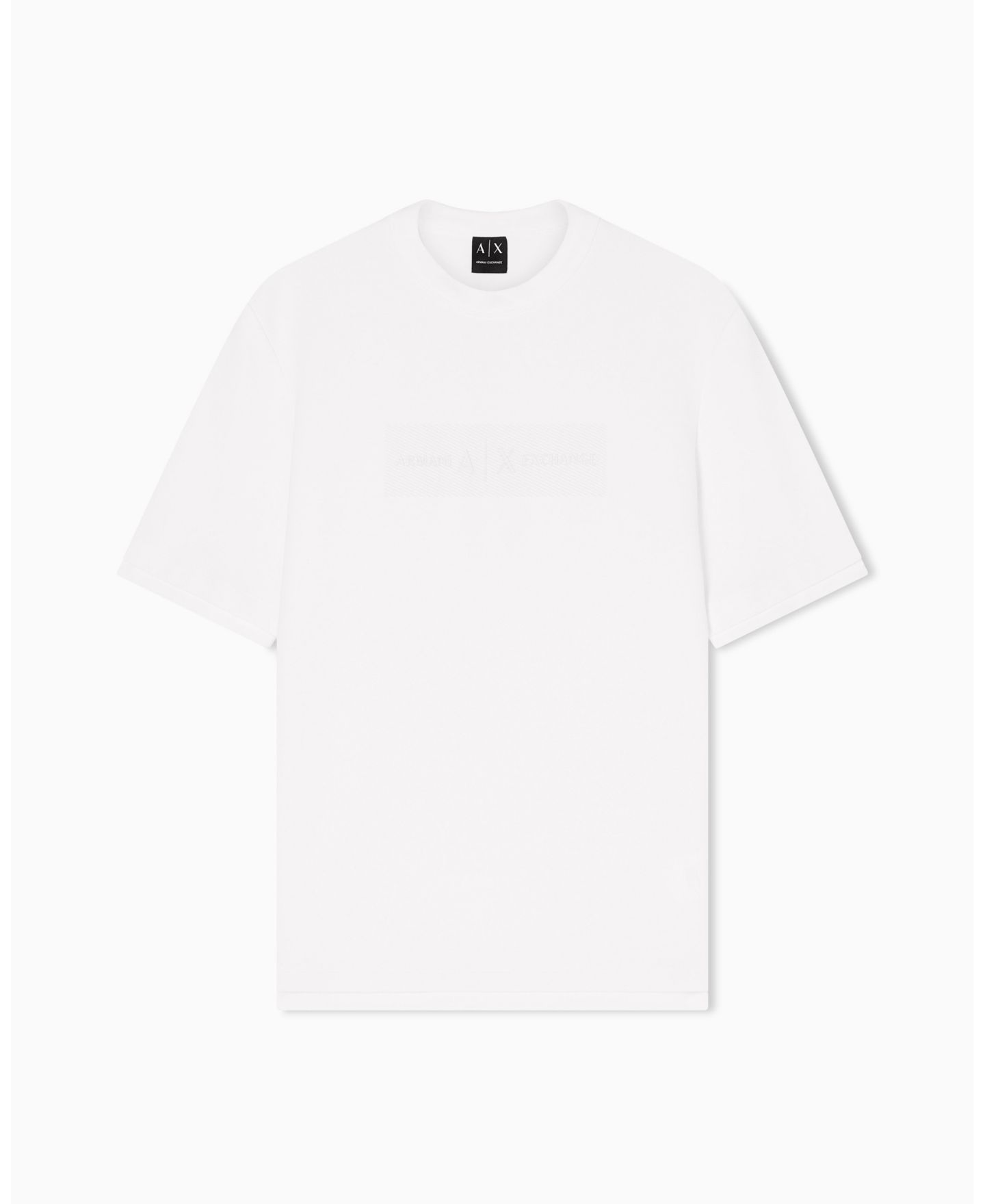 Мужской свитер A|X Armani Exchange White Edition Short Sleeve Layered, цвет: Кремовый — фото 2