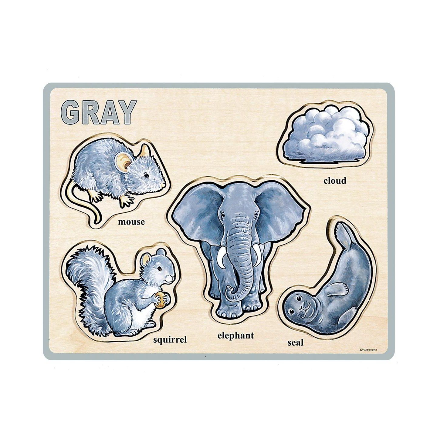 Детские игрушки Puzzleworks Basic Color and Word Puzzles - Set of 8 — фото 8