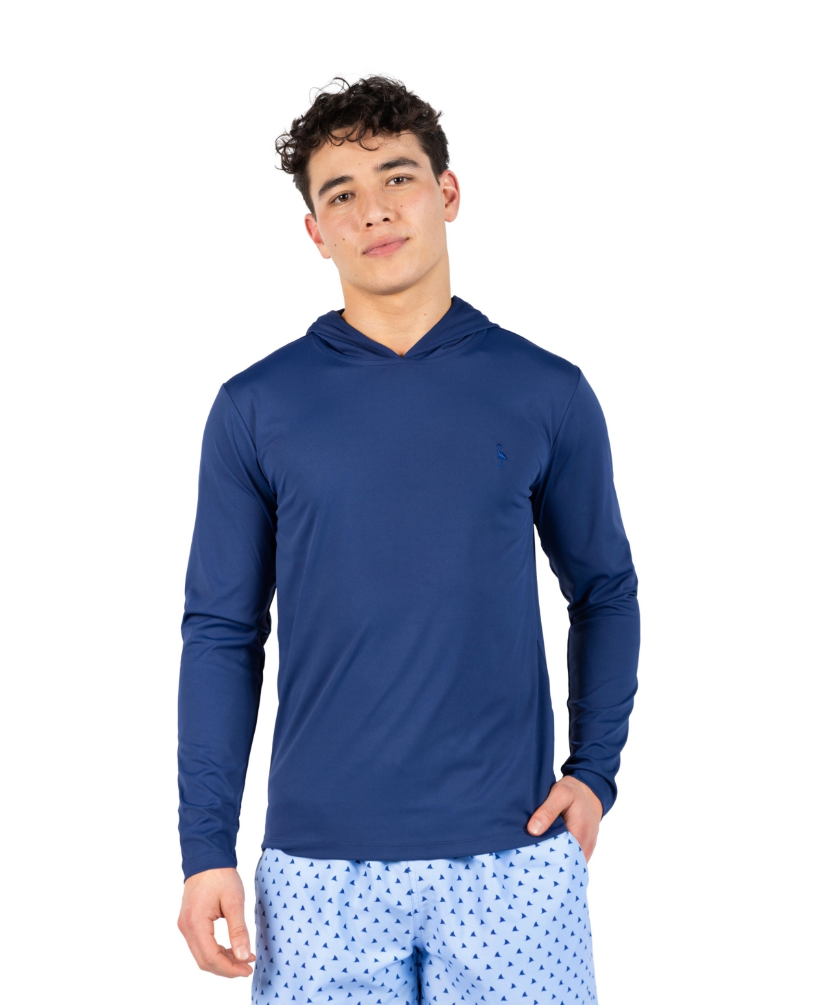 TailorByrd Men's Solid Long Sleeve Hoodie Rashguard