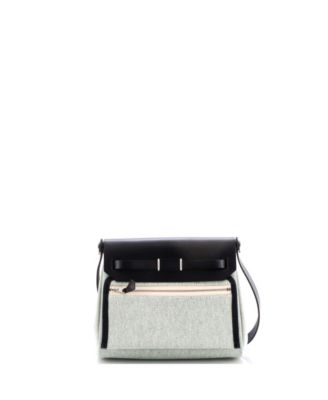 20 Herbag Zip Toile and Leather