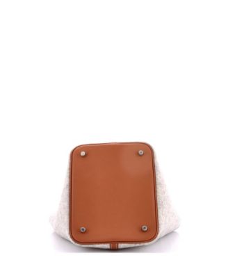 PM Picotin Lock Bag Felt with Leather