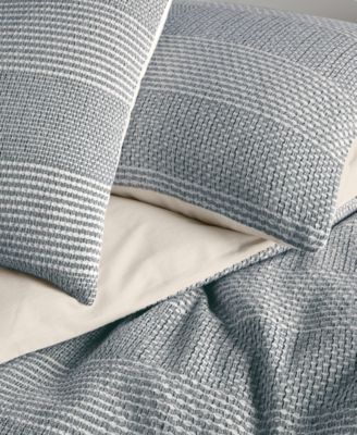 Interlaced Basketweave 3-Pc. Duvet Cover Set, King