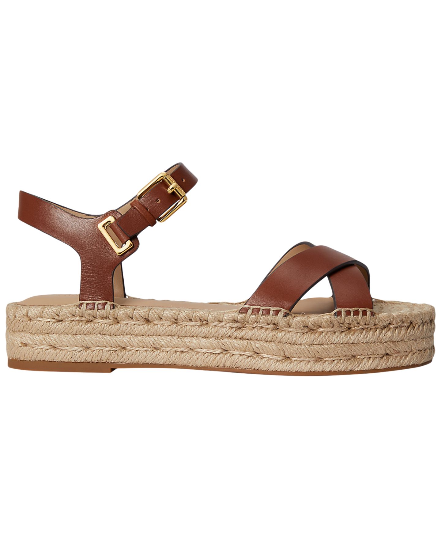Женские сандалии Lauren Ralph Lauren Emeryn Espadrilles, цвет: Рыжевато-коричневый — фото 2