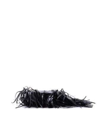 XS Le Cagole Giant Studs Fringe Shoulder Bag Leather