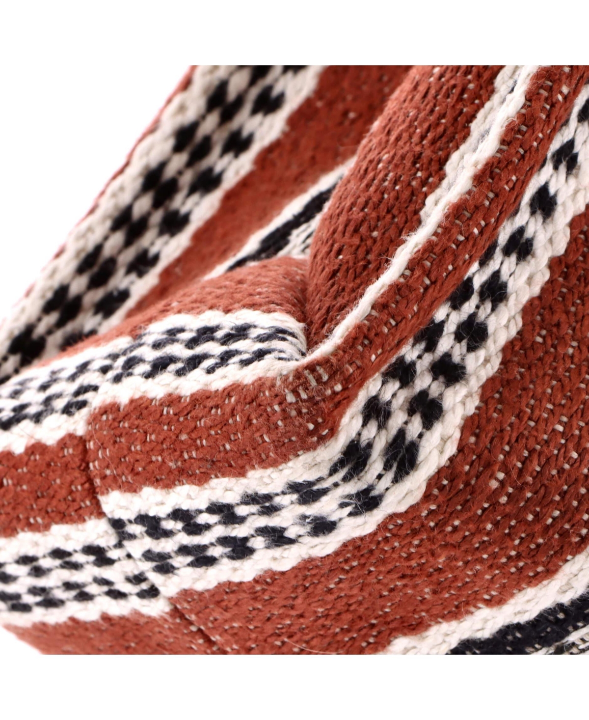 Pre-Owned Chloe Large Woody Tote Striped Linen