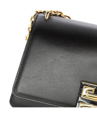 Small 4G Cube Chain Top Handle Bag Leather