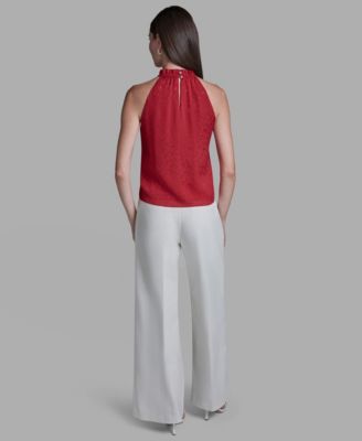 Women's Ruffle Halter Neck Top