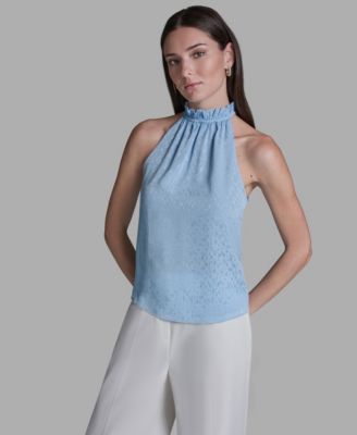 Women's Ruffle Halter Neck Top