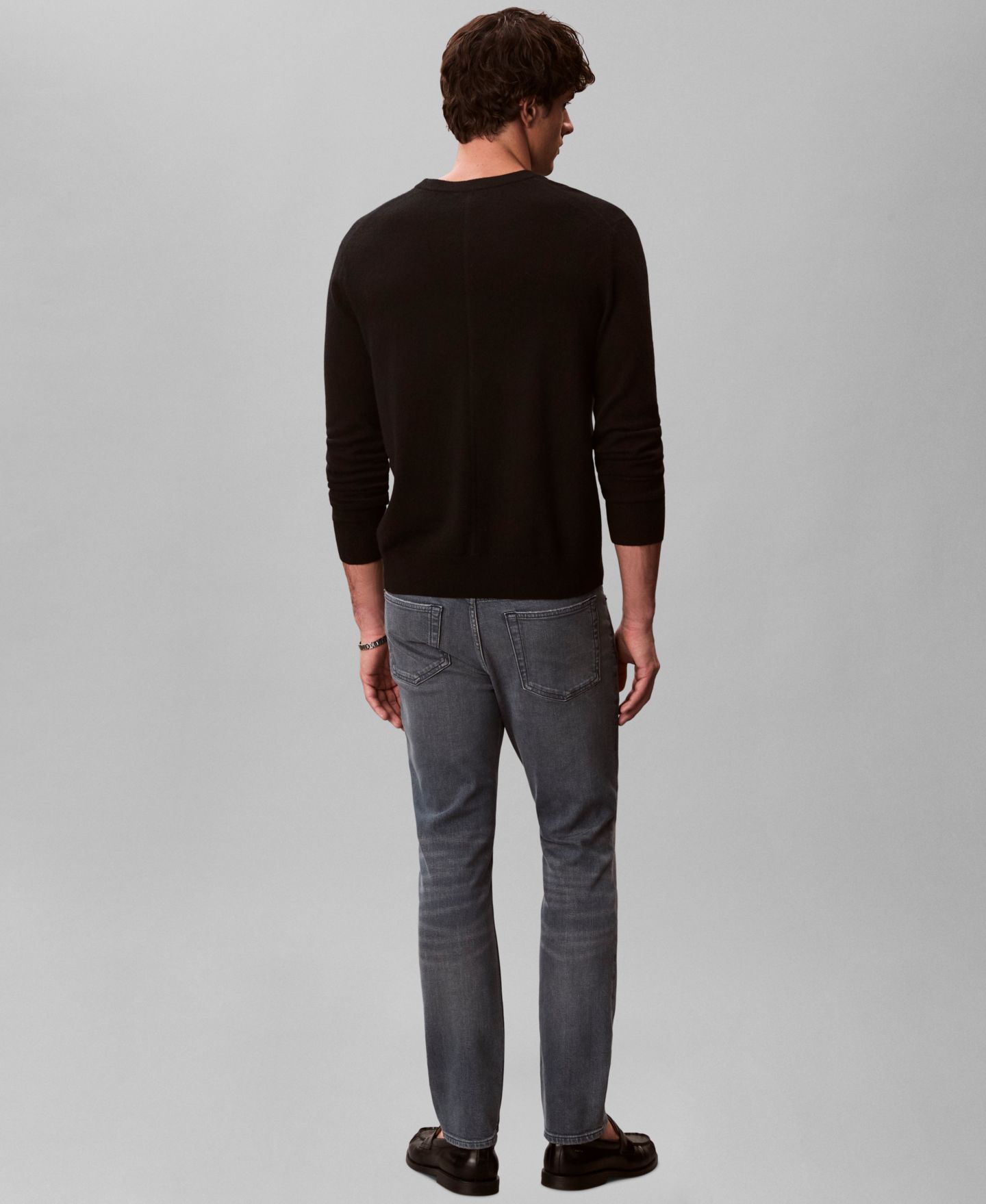 Мужские джинсы Calvin Klein Slim-Fit Stretch Denim, цвет: Синий пепельный каменный — фото 5