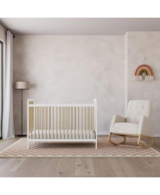 Pasadena 3-in-1 Convertible Crib - White with Driftwood