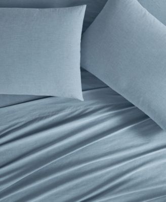 Dusted Denim CVC 200 Thread Count 4-Pc. Sheet Set, Queen