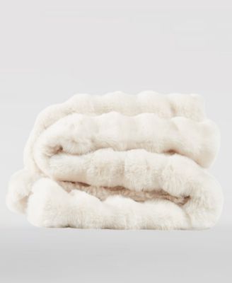 Bubble Rabbit Faux Fur Throw, 50" x 70"