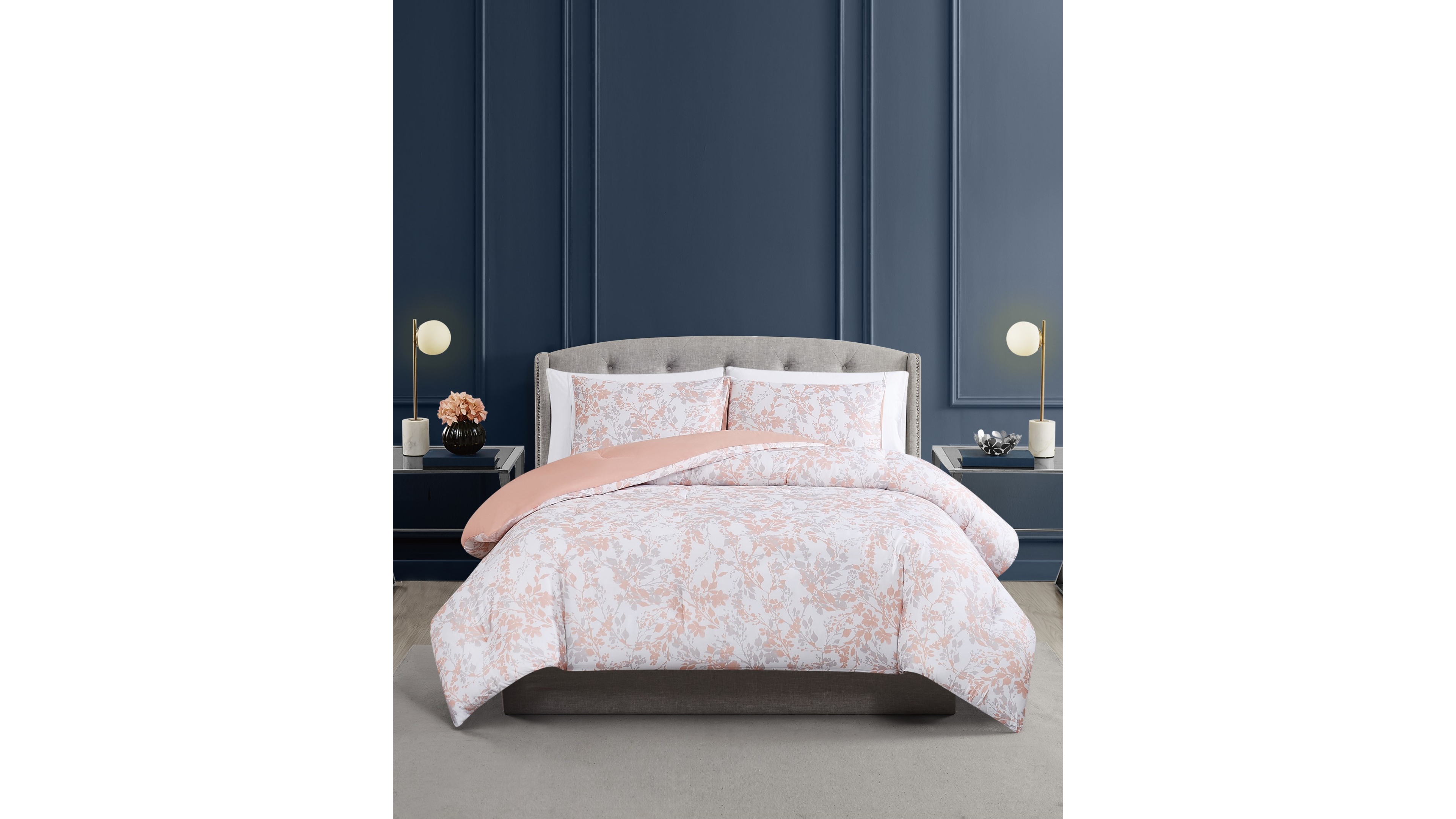 Vince Camuto Blossom Vines 3-Pc. Duvet Cover Set, King