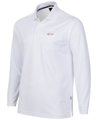 Greg Norman for Tasso Elba Men's 5 Iron Long-Sleeve Performance Polo 