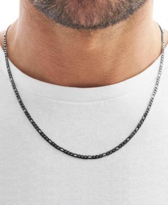 Men's Stainless Steel Figaro Chain Necklace