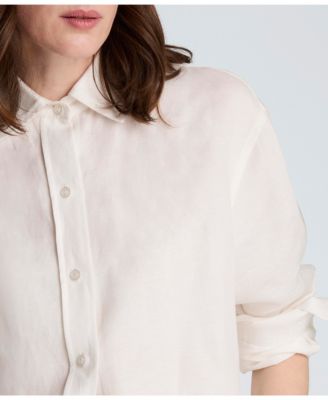 Women's Long-Sleeve Button-Front Top