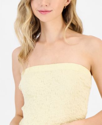 Juniors' Pucker Tube Top